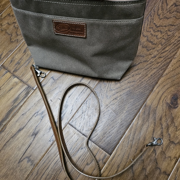 Fossil purse canvas and leather - Picture 4 of 6